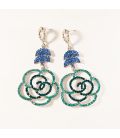 Сережки вечірні "Троянда"
