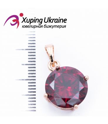 Подвеска позолота Крупный камень 