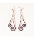Серьги вечерние “Завитки”