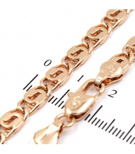 Ланцюжок позолота "скріпка" 0,5/45 см (Медичне золото)