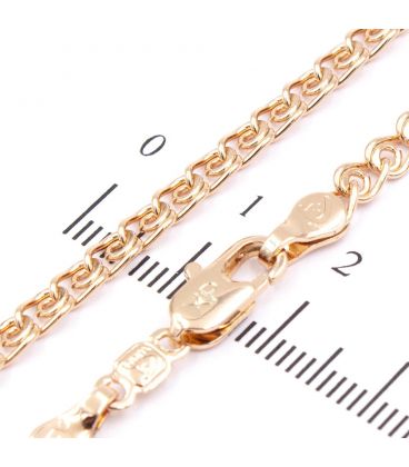 Цепочка позолота плетение "лав" 0,4/50 см