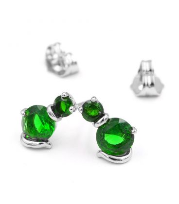 Серьги-гвоздики Xuping родий "Кот" (медицинское золото)