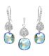 Набір Swarovski "Сяйво" родіум (Медична сталь)