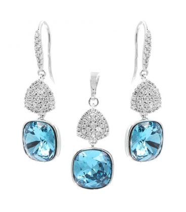 Набор Swarovski квадрат на основании из камней 