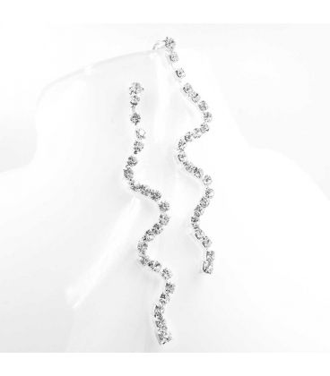 Серьги гвоздики "Змейка"