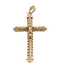 Подвеска Xuping Крестик с распятием 3,6 см лимонная позолота 824024(3