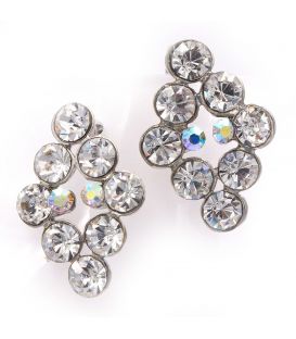 Сережки-гвоздики "Ромб із крупн.стор."