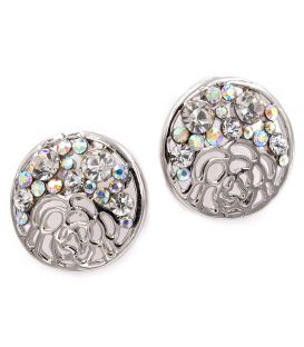 Серьги "Круг ажурный, половина из стр." 