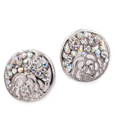 Сережки "Коло ажурне, половина зі стор."