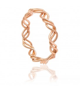 Кольцо позолота Тройная спираль (сплошное) б/к 