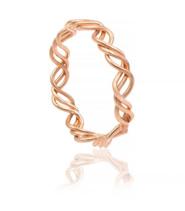 Кільце позолота Потрійна спіраль
