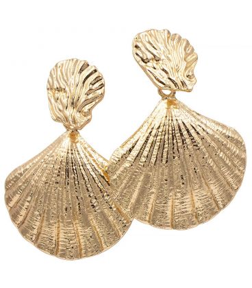 Серьги-гвоздики мет. Морская звезда, ракушка (вис.) 