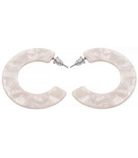 Сережки-гвоздики пластикові Півколо