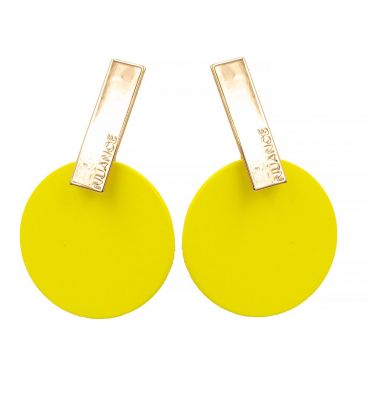 Сережки Nuance Жовте коло