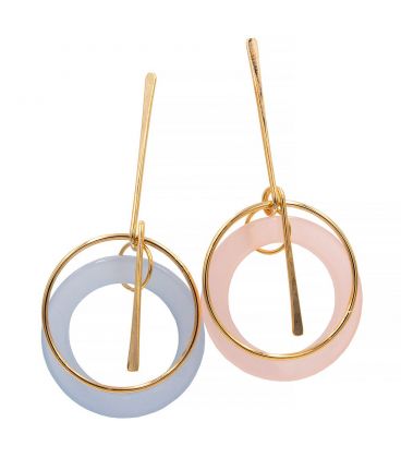 Сережки Круги на паличці