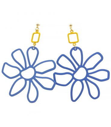 Серьги-гвоздики мет. Контур цветка (вис.) 