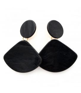 Сережки пластик Трикутник на колі