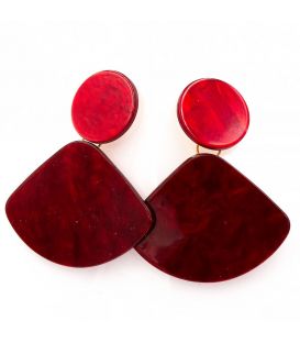 Сережки пластик Трикутник на колі