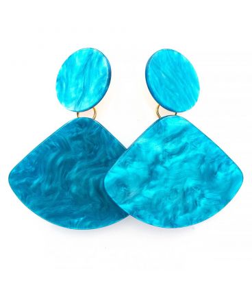 Сережки пластик Трикутник на колі