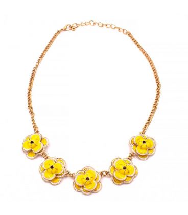 Украшение 5 круглых цветков (цветн. эмаль)