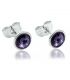 Сережки-гвоздики Swarovski родій