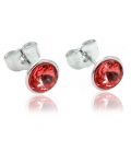 Сережки-гвоздики Swarovski родій