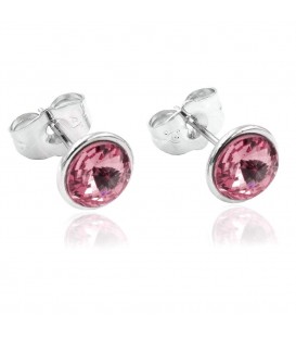 Сережки-гвоздики Swarovski родій
