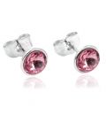 Сережки-гвоздики Swarovski родій