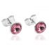 Сережки-гвоздики Swarovski родій
