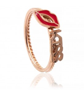 Кольцо (позолота) Парное, поцелуй (сталь)