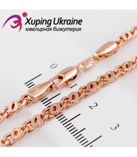 Цепочка позолота "скрепка" (част.), 0,3/60 см