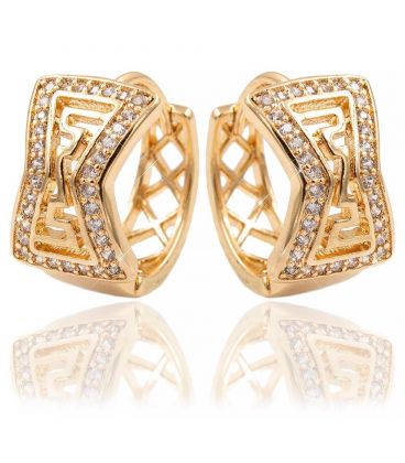 Сережки - лимонна позолота