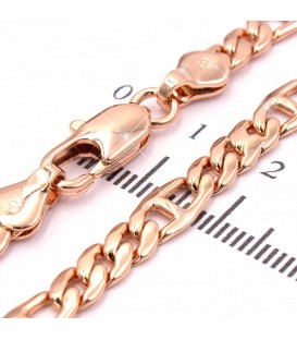 Цепочка позолота комбинированное плетение (панцирное+овальные звенья с перегородками) 0,5/45 см 