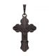 Підвіска чорний родій Хрестик із розп'яттям, 2,7 см