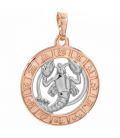 Кулон знак зодіаку, двокольоровий (Рак)