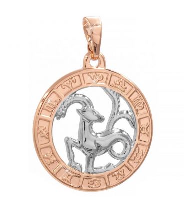 Кулон знак зодіаку, двокольоровий (Козеріг)