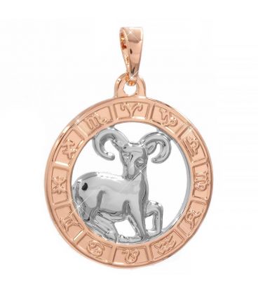 Кулон зодіаку знак, двокольоровий (Овен)