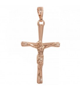 Підвіска позолота Тонкий хрестик 2,7 см