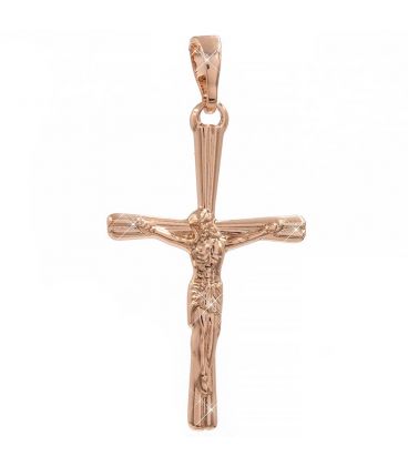 Подвеска позолота Тонкий крестик 2,7 см