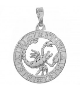 Подвеска родиум без камней "Скорпион"