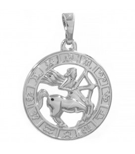 Подвеска родиум без камней "Стрелец"