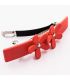 Заколка-автомат пластик 9 см. (Квіти, бантики)