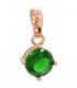 Подвеска (позолота (Медицинское золото)) камень 0,7см — зеленый