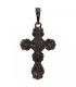 Підвіска (чорний родій) Хрест із розп'яттям