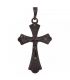 Підвіска (чорний родій) Хрестик із розп'яттям