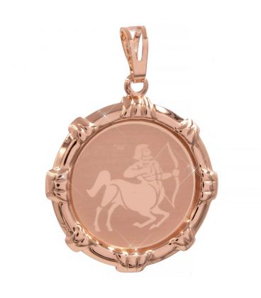 Подвеска позолота Знаки Зодиака (Стрелец) кругл. с напылением