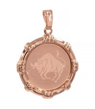 Подвеска позолота Знаки Зодиака (Телец) кругл. с напылением