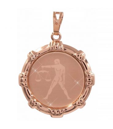 Подвеска позолота Знаки Зодиака (Весы) кругл. с напылением