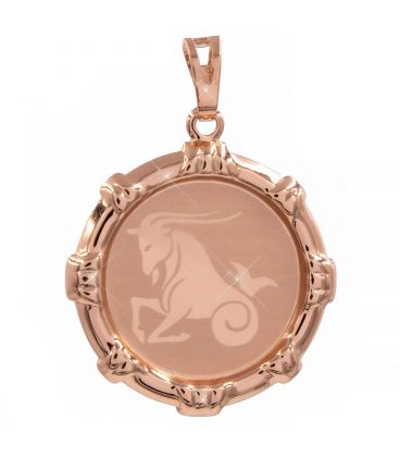 Подвеска позолота Знаки Зодиака (Козерог) кругл. с напылением