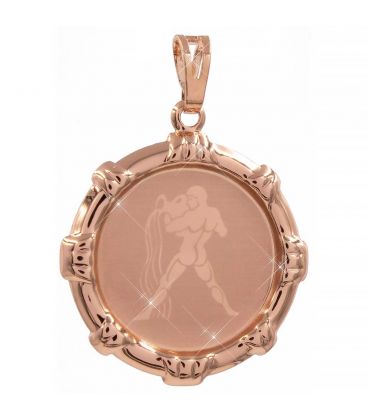 Подвеска позолота Знаки Зодиака (Водолей) кругл. с напылением